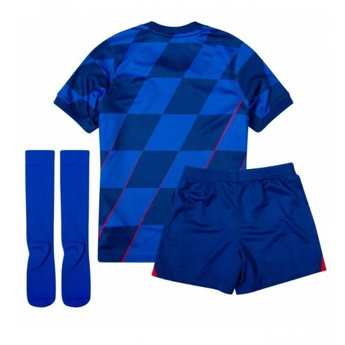 Hrvatska Gostujuci Dres za Dječji EP 2024 Kratak Rukavima (+ kratke hlače)